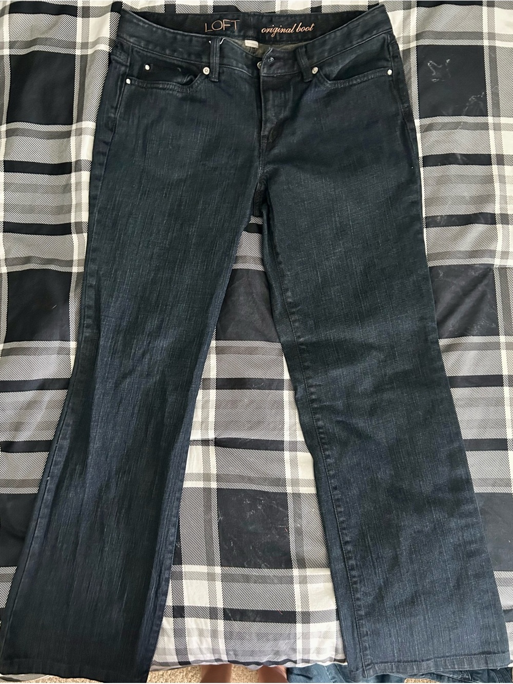 LOFT Black Flare Jeans